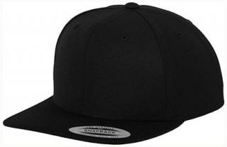 Classic Snapback -Black zelený kšilt