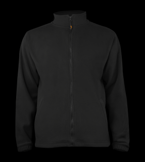 Pánská fleece jacket - Jet Black Velikost: L, Barva: Černá