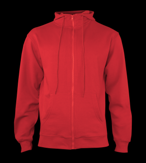 Pánská mikina Hooded - Fiery Red Velikost: XL, Barva: Červená