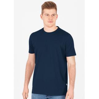 Pánské tričko JAKO Doubletex - Navy Velikost: 4XL, Barva: Modrá