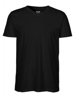 Pánské tričko LEX Natura - V-Neck Black Velikost: M, Barva: Černá