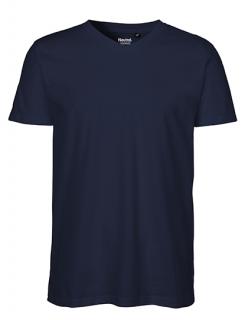 Pánské tričko LEX Natura - V-Neck Navy Velikost: XL, Barva: Námořnická modř