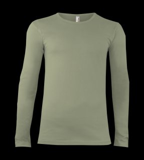 Pánské tričko Long M - Khaki Velikost: L, Barva: Khaki