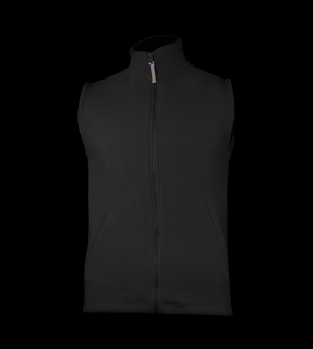 Unisex fleecová vesta - Černá Velikost: XS, Barva: Černá