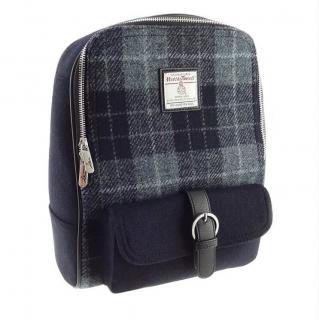 Batoh Naver Harris Tweed - Grey Black Tartan