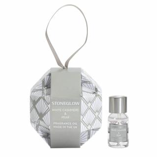 Vonný olej Bílý kašmír a hruška 15ml v dárkové krabičce - Stoneglow Candles