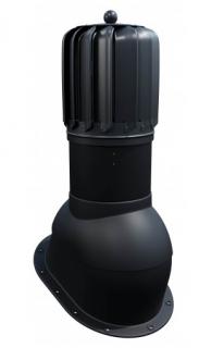 ROTOX - B - Střešní větrací komínek s turbínou pr. 150 mm, černá ( Na ploché střechy, včetně: šindelů, plochých plechů a falcovaných krytin)