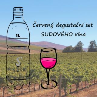 Červený degustační set SUDOVÉHO vína