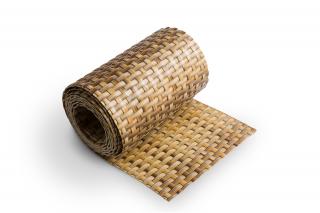 Polyrattan Písková žíhaná, Stínící páska v.19 cm, 255 cm