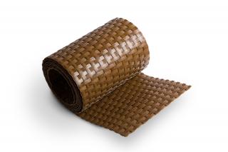 Polyrattan Světle Hnědá, Stínící páska v.19 cm, 255 cm