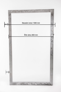 Rám branky pro vlastní výplň š.1000 x v.1200 mm bez příčníku