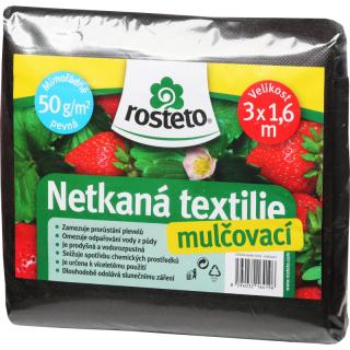 Neotex Rosteto netkaná textilie - černá 50 g 3x1,6 m