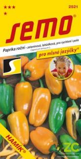 Paprika zel. sladká - Hamík® rychl,pole 30s - série JAZÝČKY