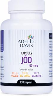 Adelle Davis Jód, 150 mcg, 100 kapslí (EXP. 05/2024)