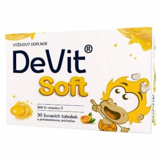 DEVIT SOFT ŽVÝKACÍ TOBOLKY S POMERANČOVOU PŘÍCHUTÍ 1X30 KS