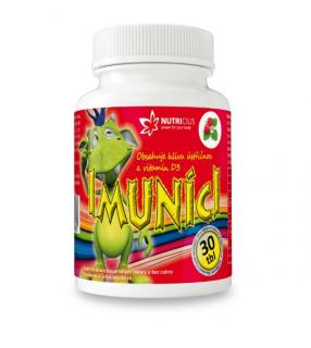 Imuníci Hlíva ústřičná s vitaminem D pro děti 30 tablet (Příchuť jahoda 30 tablet)