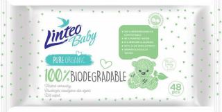 LINTEO BABY Vlhčené ubrousky 100% Biodegradable, 48 ks