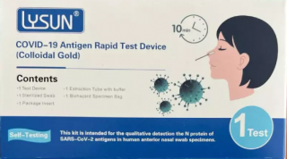 Lysun antigenový test z nosu COVID-19 (1 ks EXP. 10/07/2024)