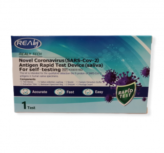 REALY TECH - Antigen Rapid Test Device (saliva) (EXP. 04/2024 Test ze vzorku slin)