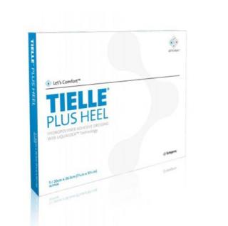 Tielle Plus Heel Obvaz hydropolymérový s adhezivním okrajem 20 x 26,5 cm, 5 ks