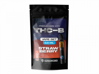 THC-B Vapovací set Strawberry 0,5 ml