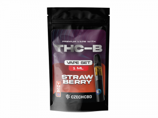 THC-B Vapovací set Strawberry 1 ml