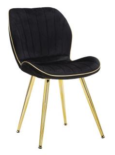 2 židle NERA /GOLD SET 2 PZ 46X58X77 cm