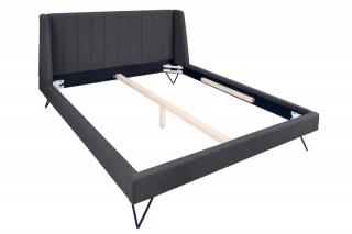 Antracitová postel La Beaute 160x200 cm