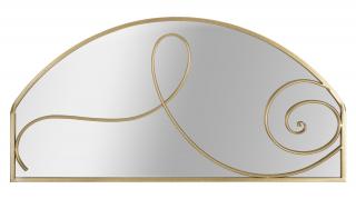 Atypické zlaté nástěnné zrcadlo Mauro Ferretti Lakero, 120x2,5x60 cm