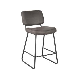 Barová židle Bar stool Noah - Anthracite - Micro Suede