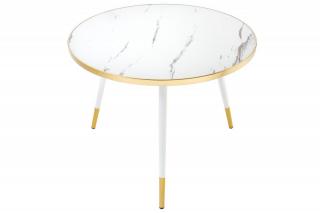 Bílý konferenční stolek Paris 60 cm