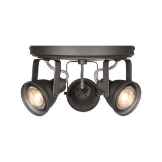 Bodové osvětlení Spot Max led - Grey - Metal - 3 Lichts