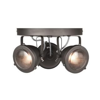 Bodové osvětlení Spot Moto led - Burned Steel - Metal - 3 Lichts