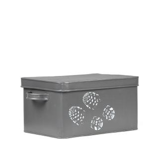 Box na boty Storage boxes and baskets Schoenpoets Opbergkist - Grey - Metal