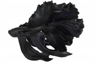 Černá dekorace Fisch Crowntail 65 cm