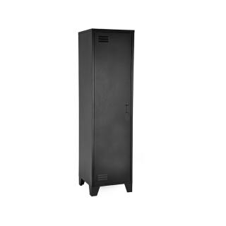 Černá kovová skříň Gerben, 185 cm