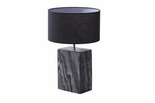 Černá stolní lampa Marmor