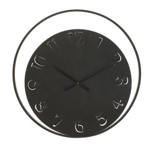 Černé kovové nástěnné hodiny Mauro Ferretti Russo II, 60 cm