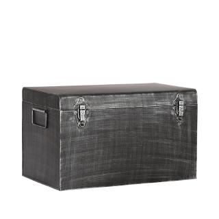 Černý kovový úložný box Vint XL