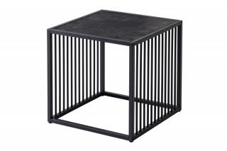 Černý odkládací stolek Architecture 40 cm