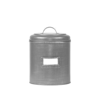 Dóza Storage boxes and baskets Opbergblik - Antique grey - Metal - L - 18x18x24 cm