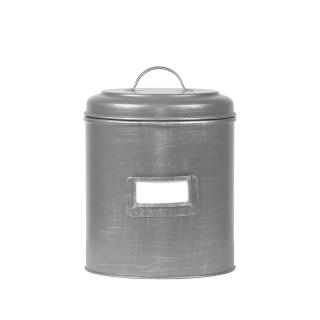 Dóza Storage boxes and baskets Opbergblik - Antique grey - Metal - XL - 20x20x25 cm