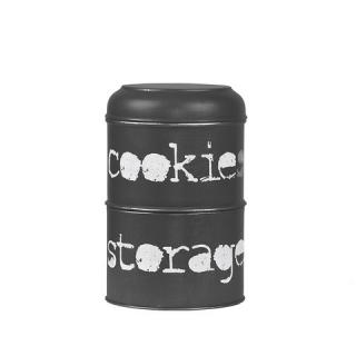 Dóza Storage boxes and baskets Opbergblik - Black - Metal - 17x17x27 cm