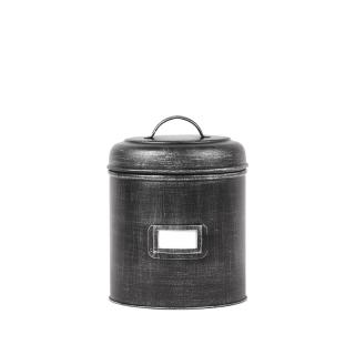 Dóza Storage boxes and baskets Opbergblik - Black - Metal - M - 14x14x20 cm
