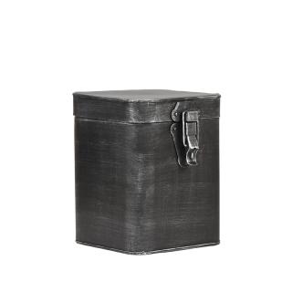 Dóza Storage boxes and baskets Opbergkist - Antique grey - Metal - L