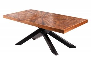 Hnědý konferenční stolek Wood Art