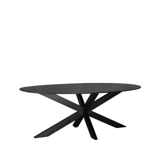 Jídelní stůl Dining table Zion - Black - Mango wood