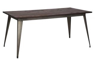 Jídelní stůl Mauro Ferretti Derto Big 160x80x75 cm, šedá/hnědá