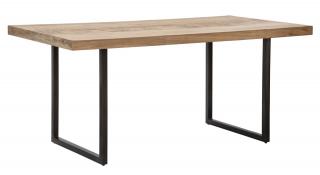Jídelní stůl Mauro Ferretti Nuram 175x90x77 cm, hnědá/černá