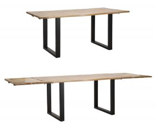 Jídelní stůl TAVOLO DA PRANZO EDGE ALL. 180X90X77 cm-LUNGHEZZA TOTALE 280 (LEGNO DI MANGO)